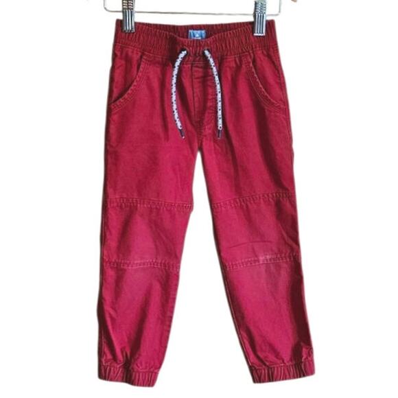 Gap Toddler Boy Red Cotton Drawstring Pants Size 3T - Picture 1 of 8